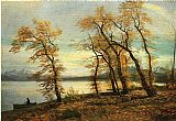 Albert Bierstadt Canvas Paintings - Lake Mary, California